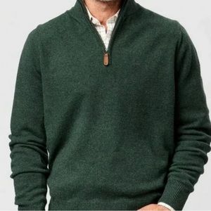 J. Crew Mens Lambs Wool Sweater Green